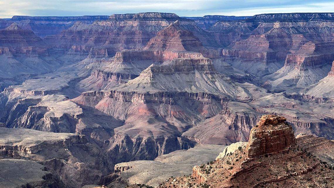 The South Kaibab Trail below Cedar Ridge is pictured. A 67-year-old hiker died on the trail, rangers said.
