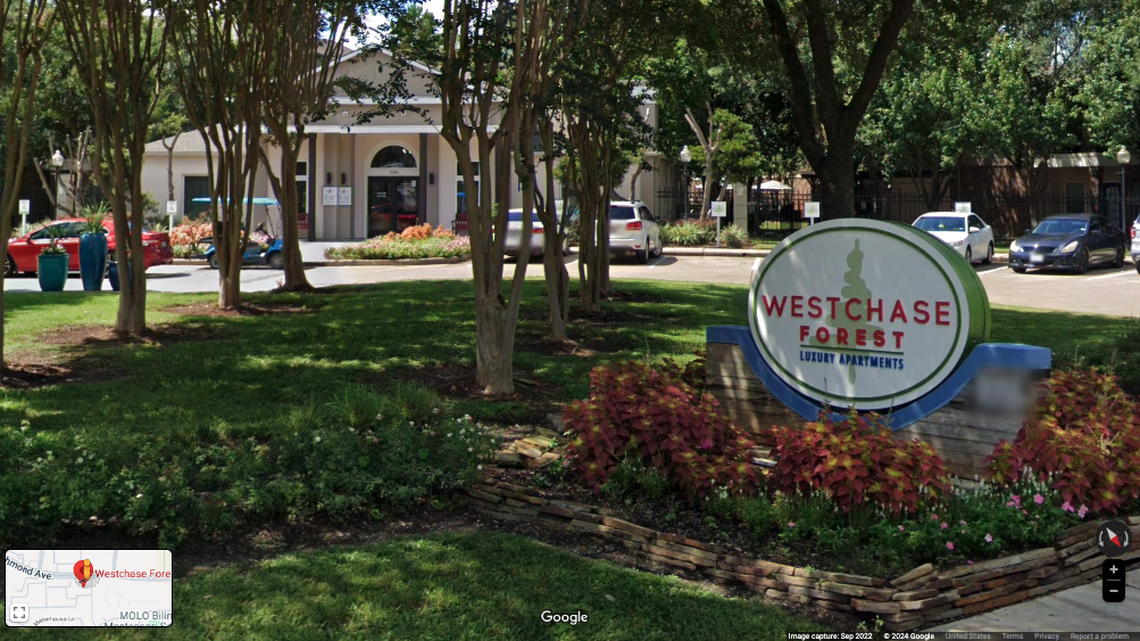 An apartment manager at Westchase Forest Apartments in Houston, Texas, was killed in a Monday, Feb. 12, murder-suicide, cops say.