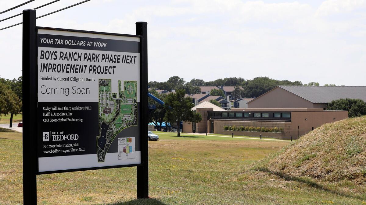 The Activity Center at Bedford’s Boys Ranch Park on Friday, Sept. 6, 2019. Improvements to the park have been delayed for several months.