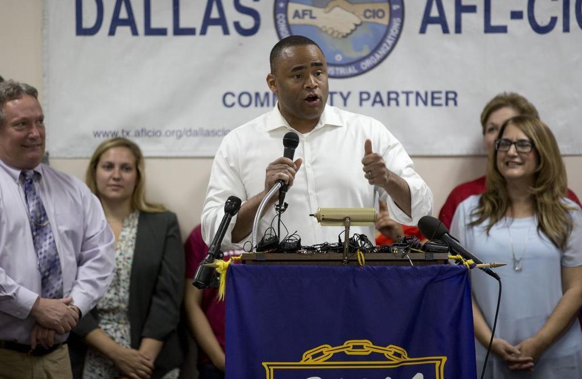 U.S. Rep. Marc Veasey and U.S. House Democratic leader Nancy Pelosi appeared at a Resistance Summer rally in Dallas. Veasey said the GOP has a “dangerous agenda.”