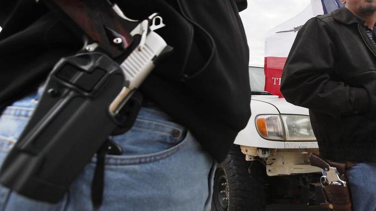 Activists hit the streets Jan. 1, 2016, to embrace their legal ability to openly carry handguns in Texas.