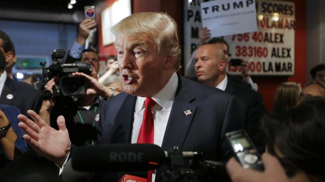 
Republican presidential candidate Donald Trump 
