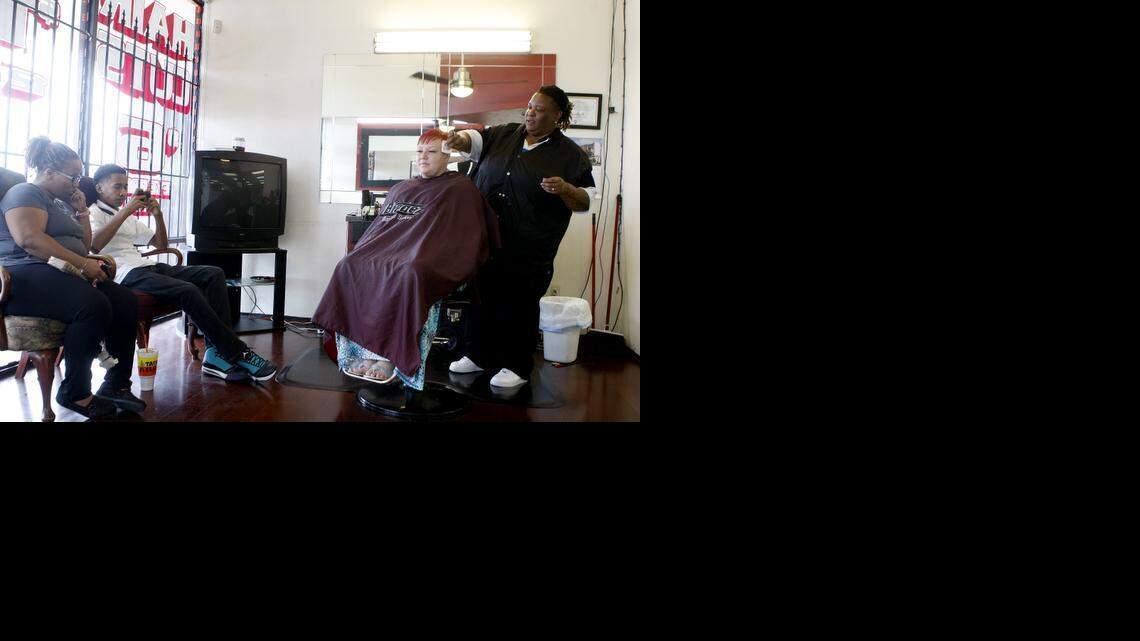 
At the Bladez barbershop in Fort Worth, the question of which minority group is better off is a common topic of converation.
