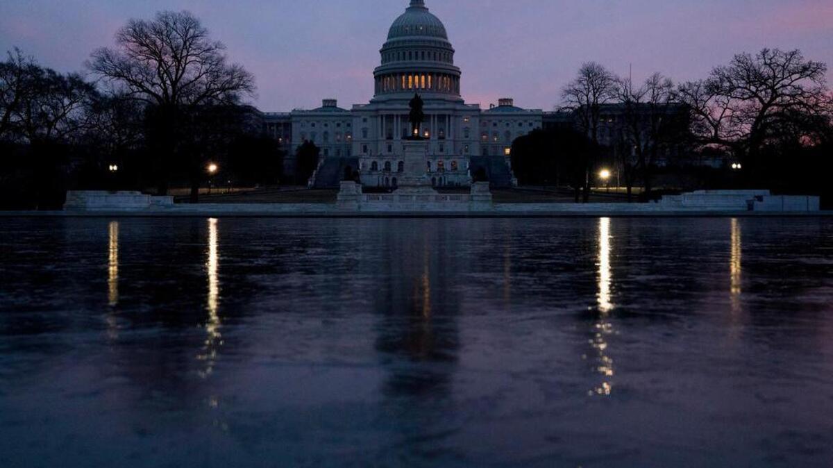 The Capitol Dome of the Capitol Building at sunrise, Friday, Feb. 9, 2018, in Washington.