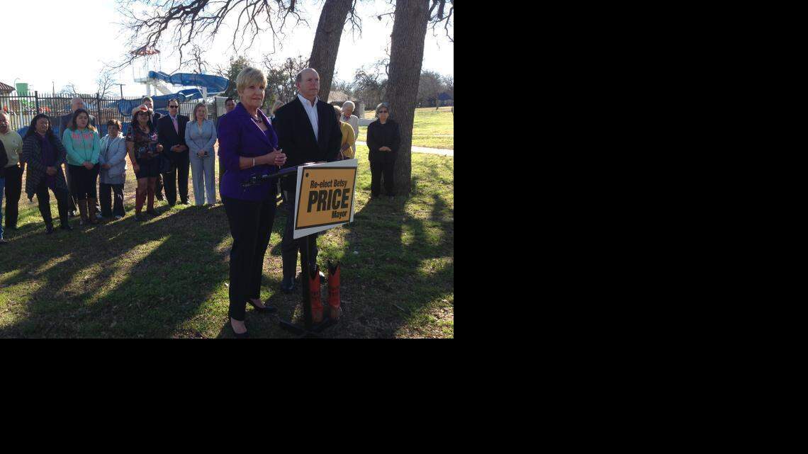 
Mayor Betsy Price is seeking a third term, she officially announced at Marine Park in Fort Worth on Jan. 28 — the first day candidates can file for local elections — and she will focus on transportation and water supply if elected. Filing for local elections will run through Feb. 27.
