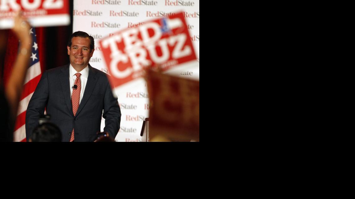 
U.S. Sen. Ted Cruz, R-Texas, speaks at a RedState Gathering at the Renaissance Worthington Hotel in Fort Worth, Texas, on Friday, Aug. 8, 2014. Cruz announced his presidential bid Monday. (Richard W. Rodriguez/Fort Worth Star-Telegram/TNS)x 
