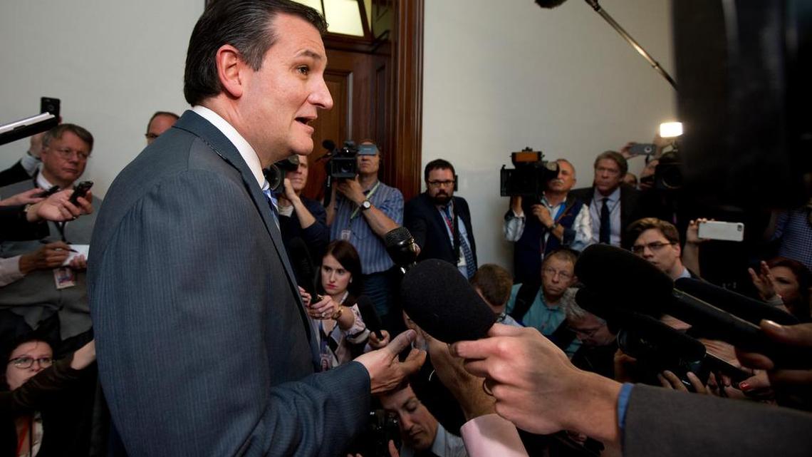 Live: Former Republican presidential candidate, Sen. Ted Cruz, R-Texas, speaks to reporters as he returns to the Capitol Hill in Washington, Tuesday, May 10, 2016.