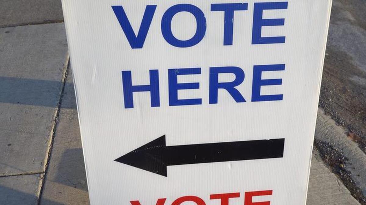 
These “vote here” signs will be put out at early voting sites throughout the county and state starting Monday. Early voting runs through Oct. 30.


