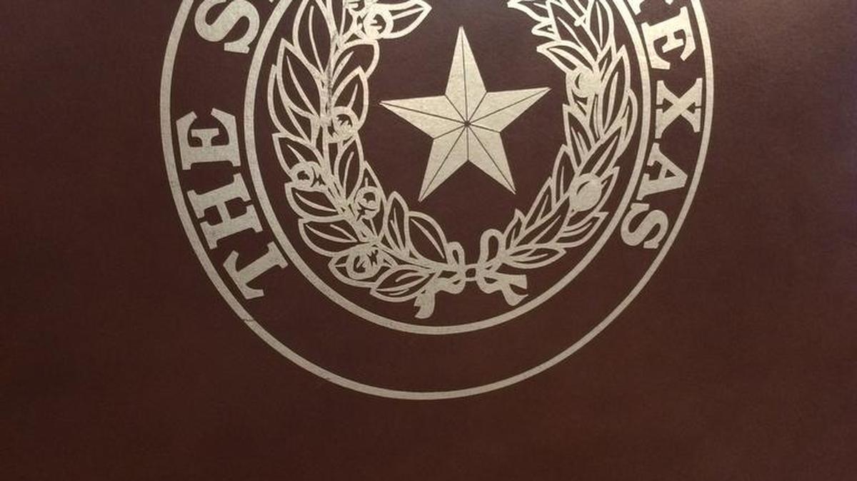 
The state seal is on all the chairs lawmakers use on the House and Senate floors in the Texas Capitol.
