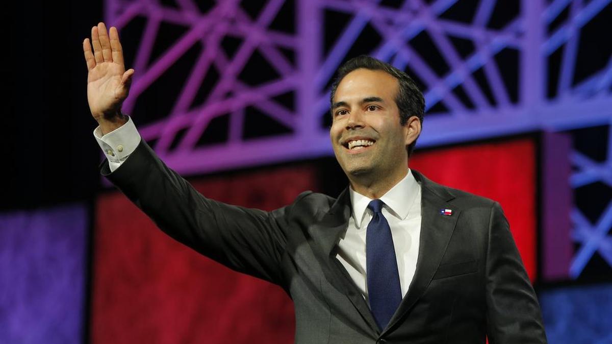 Land Commissioner George P. Bush speaks at the Republican Party of Texas State Convention in Dallas at the Kay Bailey Hutchison Convention Center.