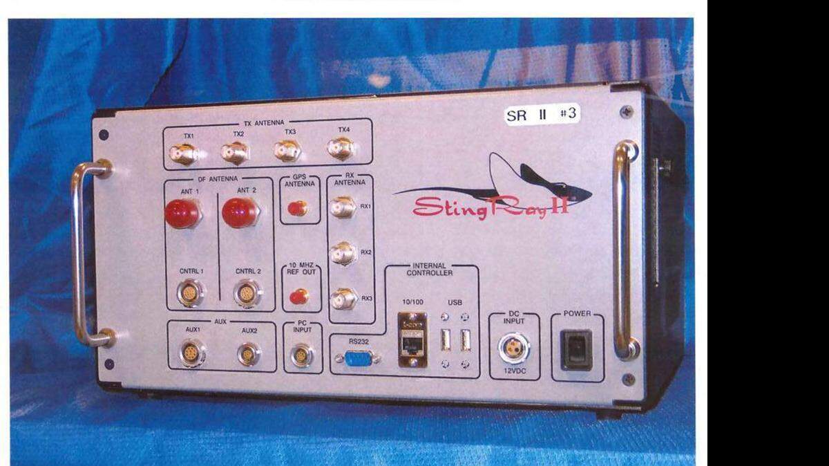 
This undated handout photo provided by the U.S. Patent and Trademark Office shows the StingRay II, manufactured by Harris Corporation, of Melbourne, Fla., a cellular site simulator used for surveillance purposes. A police officer testified April 8 that the Baltimore Police Department has used Hailstorm, a upgraded version of the StringRay surveillance device, 4,300 times and believes it is under orders by the U.S. government to withhold evidence from criminal trials and ignore subpoenas in cases where the device is used.
