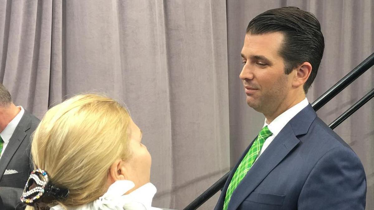 Donald Trump Jr. visited Arlington in 2017 to speak at the UNT speaker series.