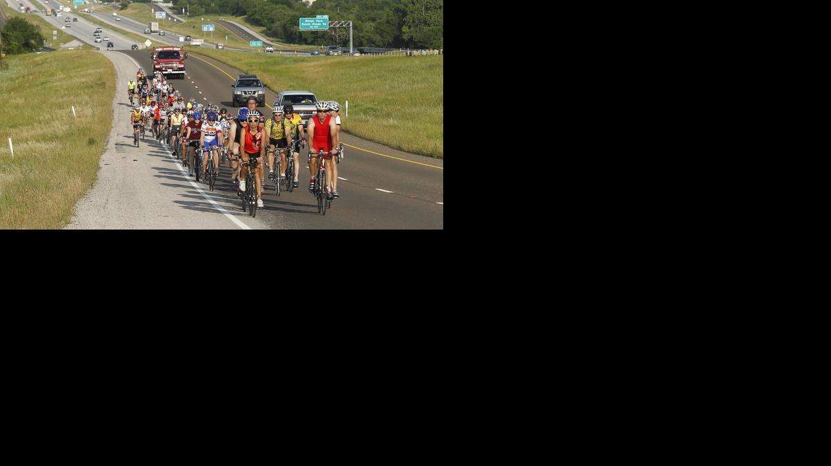 
Bikers rode in silence along Interstate 20 Service Road in Willow Park in 2010, honoring fallen bicyclists killed along that road — along with the hundreds of other riders killed in accidents every year. The ride also was geared to encourage motorists to share the road with bicyclists.



