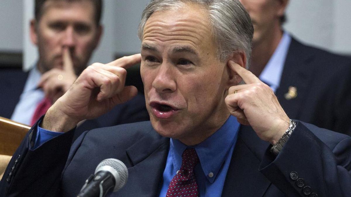 Texas Gov. Greg Abbott is a key player in a voting case being heard at the Supreme Court on Tuesday. Here, he speaks during a meeting with Cuba's Minister of Foreign Trade Rodrigo Malmierca, in Havana, Cuba, Wednesday, Dec. 2, 2015. Abbott is on a two-day visit to Cuba with a business delegation looking to reintroduce Texas agricultural products to a growing Cuban market. (AP Photo/Desmond Boylan)