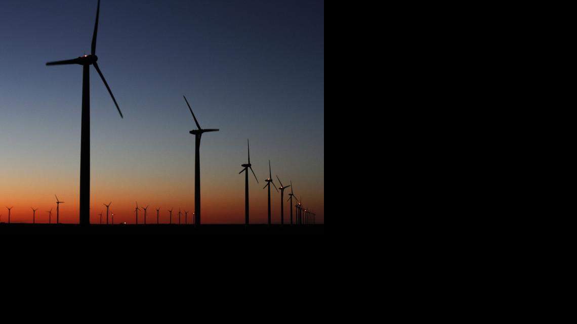
Wind turbines, north of Roscoe, Texas, are on one of the largest wind farms in North America. The state Senate approved legislation Tuesday that would end two programs that helped fuel the state’s surge in wind energy production. 
