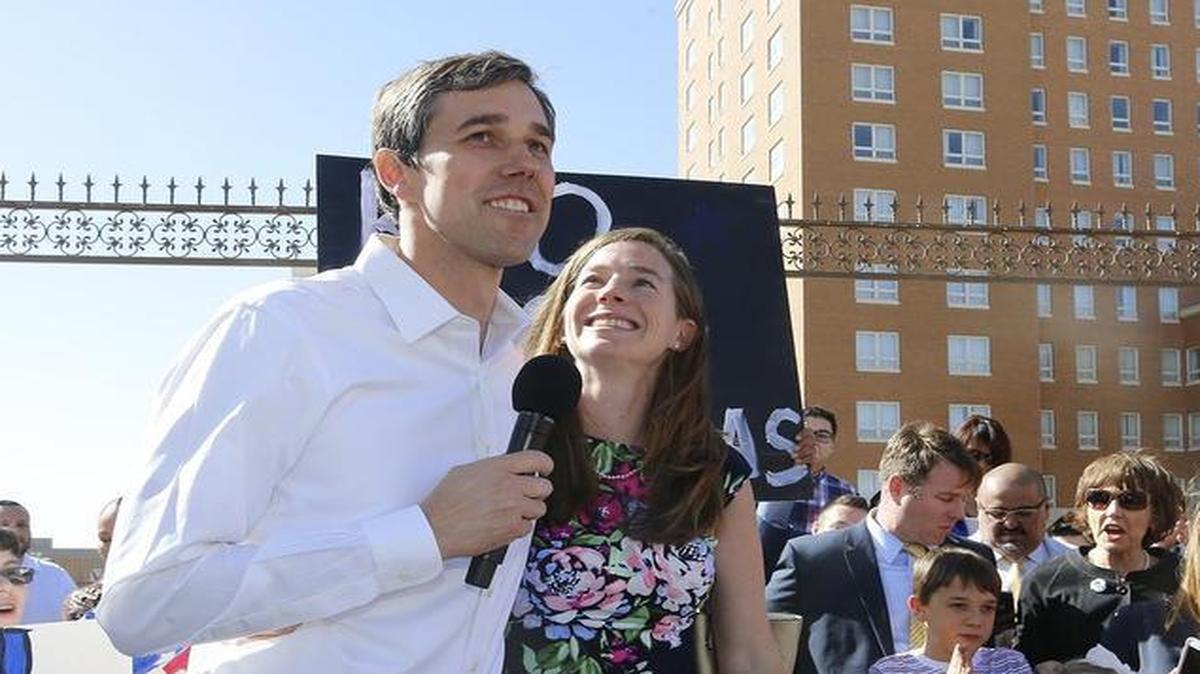 El Paso Democratic Congressman Beto O’Rourke launched his campaign for the U.S. Senate race in 2018, accompanied by his wife, Amy, in El Paso on March 31.
