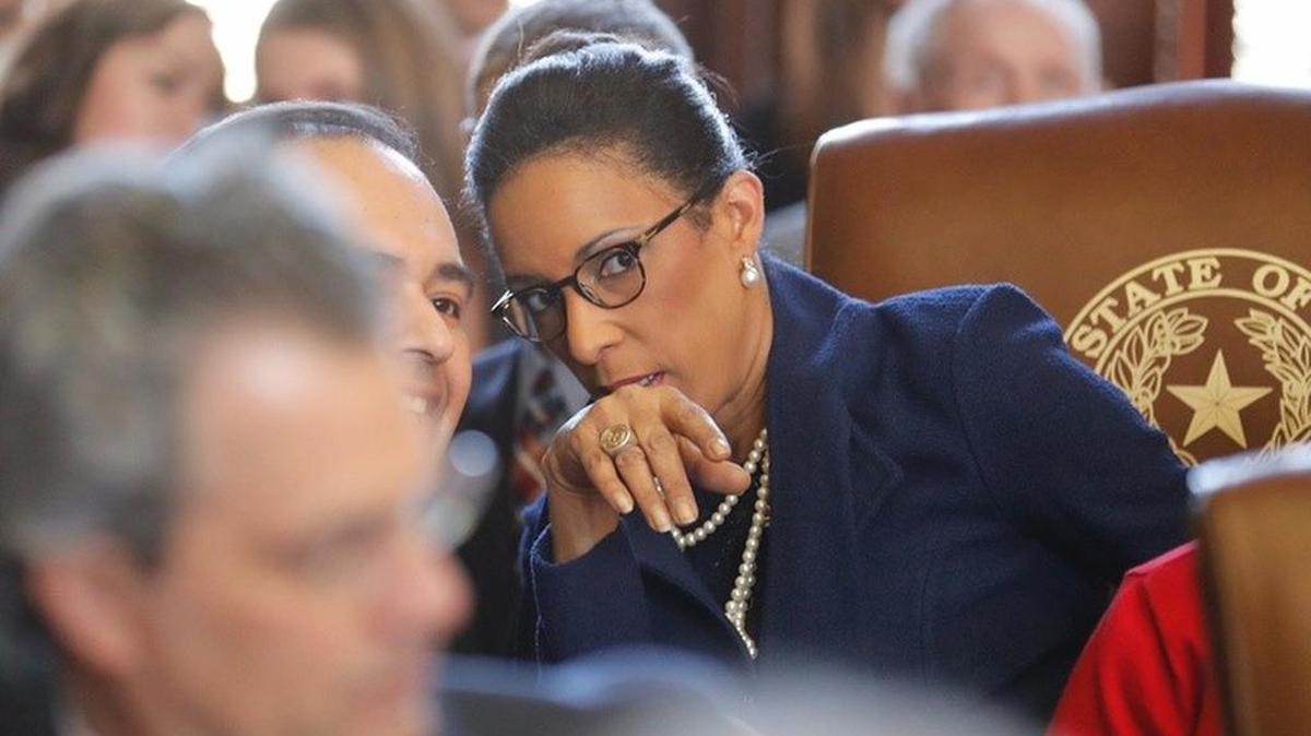 State Rep. Dawnna Dukes, D-Austin, on the House floor for opening day of the 85th Legislature on January 10, 2017.