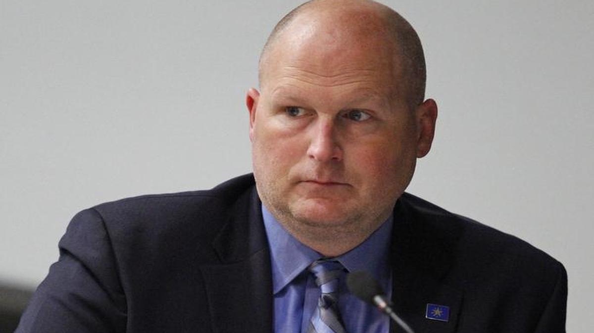 State Rep. Tony Tinderholt broke his wrist after falling off a hoverboard.