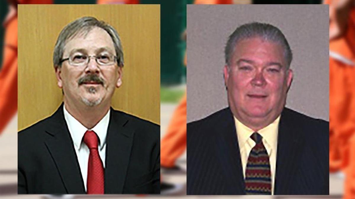 Gov. Greg Abbott named Wes Ritchey, left, as the new chair of the Texas Juvenile Justice Department board, replacing Tarrant County resident Scott Fisher, who had held the position since 2011.