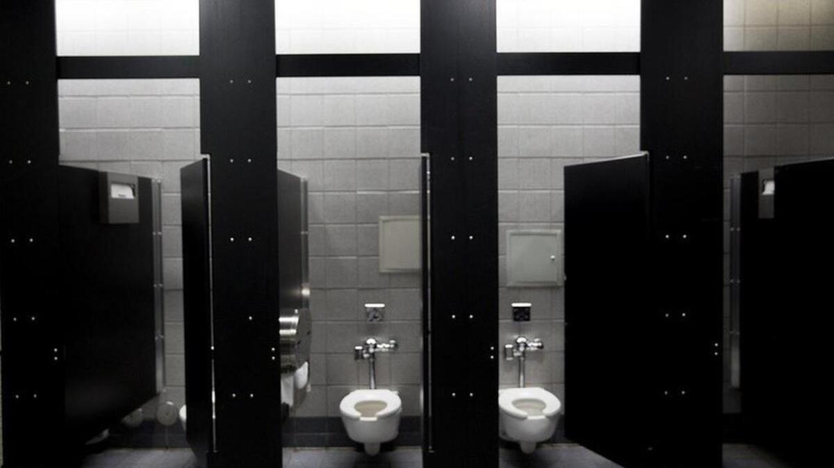 Bathroom stalls at the Austin Convention Center.