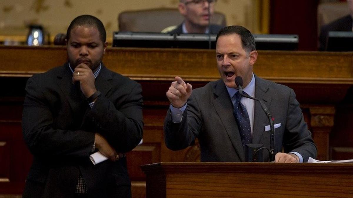 Rep. Rafael Anchia speaks at the Capitol on April 7, 2015.