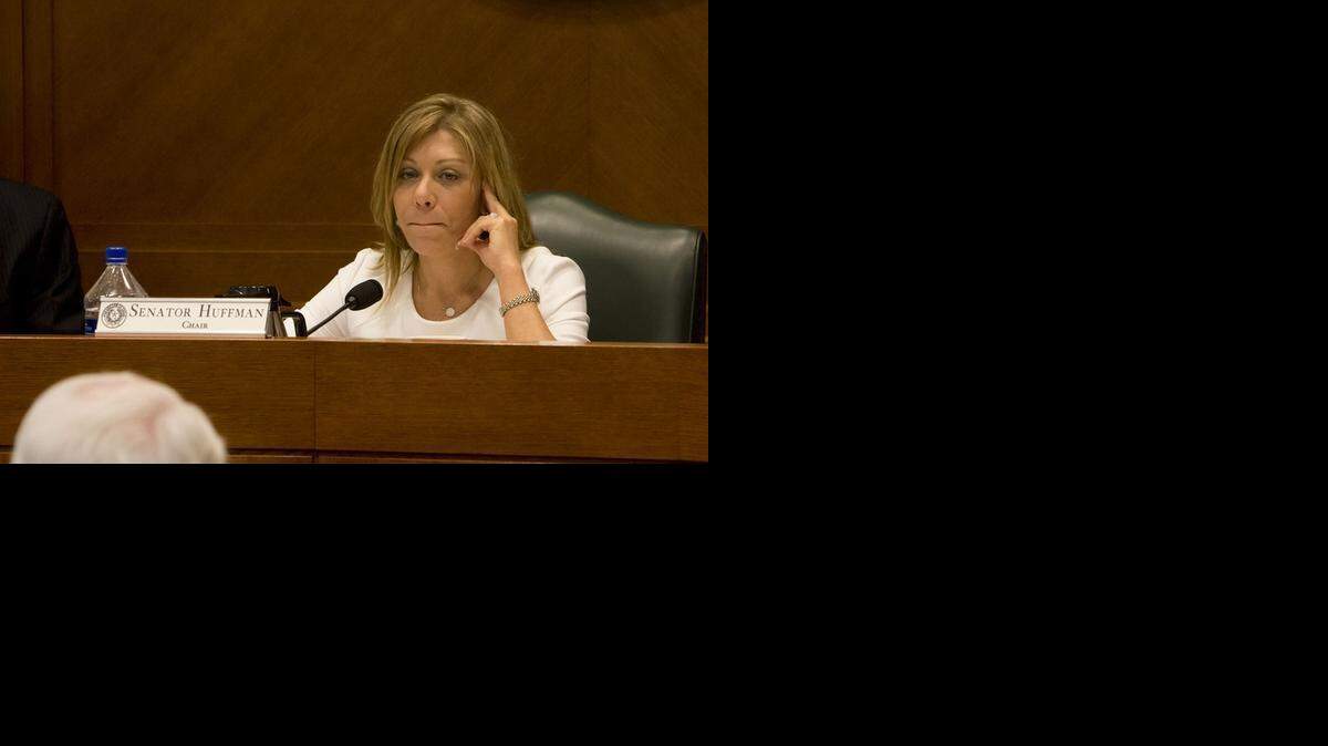 
Sen. Joan Huffman, R-Houston, listens during a hearing in February of the Senate Committee on State Affairs.
