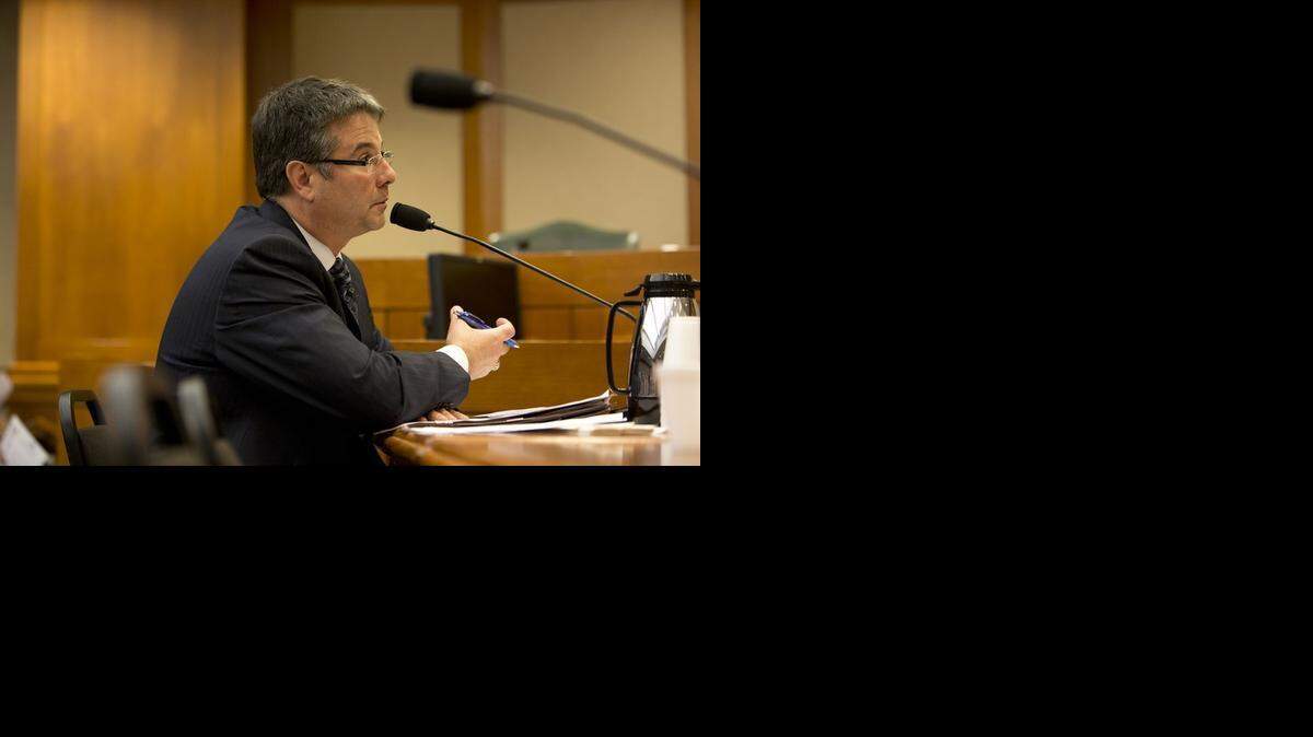 
Texas Sen. Charles Perry speaks during a Senate subcommittee hearing Monday on border security.
