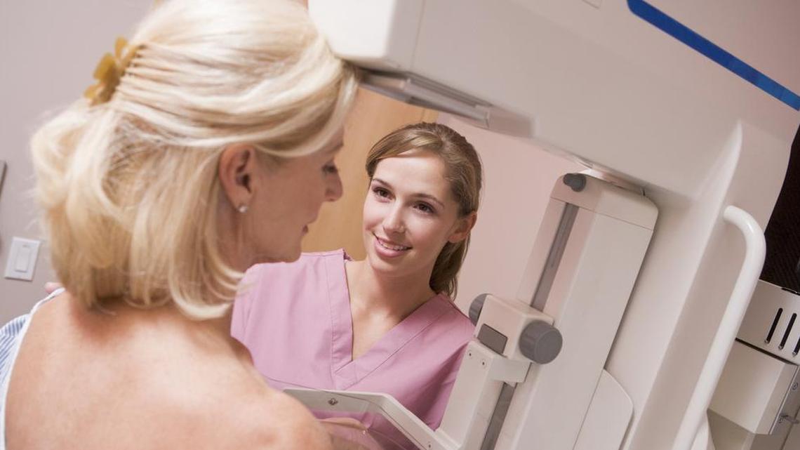 Mammograms, X-ray photos of the breast, are used to check for breast cancer.