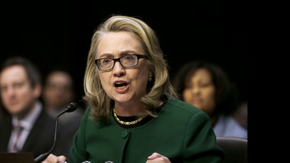 
FILE - In this Jan. 23, 2014, then-Secretary of State Hillary Rodham testifies on Capitol Hill in Washington before the Senate Foreign Relations Committee hearing on the deadly September attack on the U.S. diplomatic mission in Benghazi, Libya. Clinton won the Texas primary vote in 2008, but lost the state nonetheless to Barack Obama due to the state’s now-jettisoned “Texas Two-Step” process. (AP Photo/Pablo Martinez Monsivais, File)
