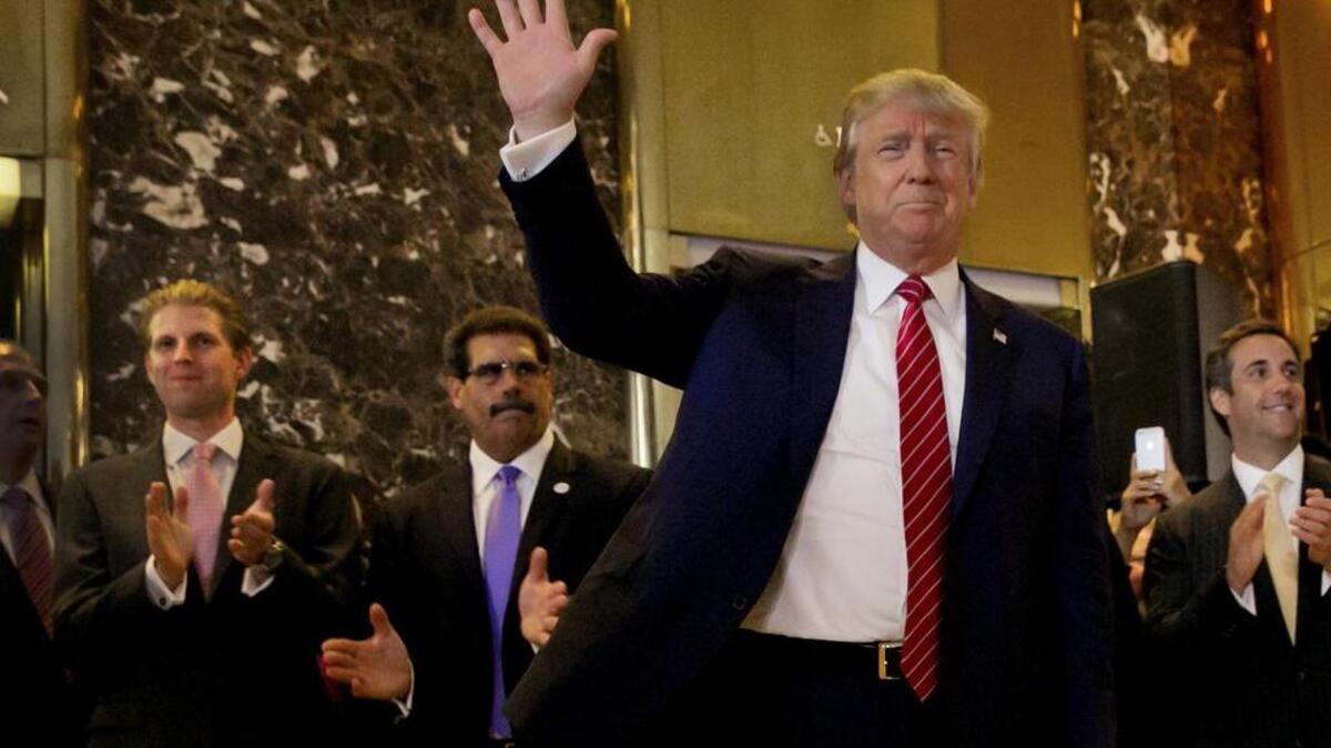 
Republican presidential candidate Donald Trump 
