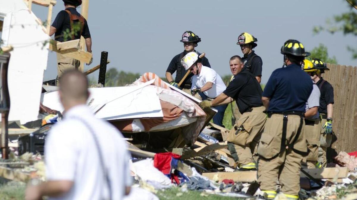 
An evacution in Waxahachie’s Saddlebrook Estates was lifted Tuesday. (Scott Dorsett/The Waxahachie Daily Light via AP)
