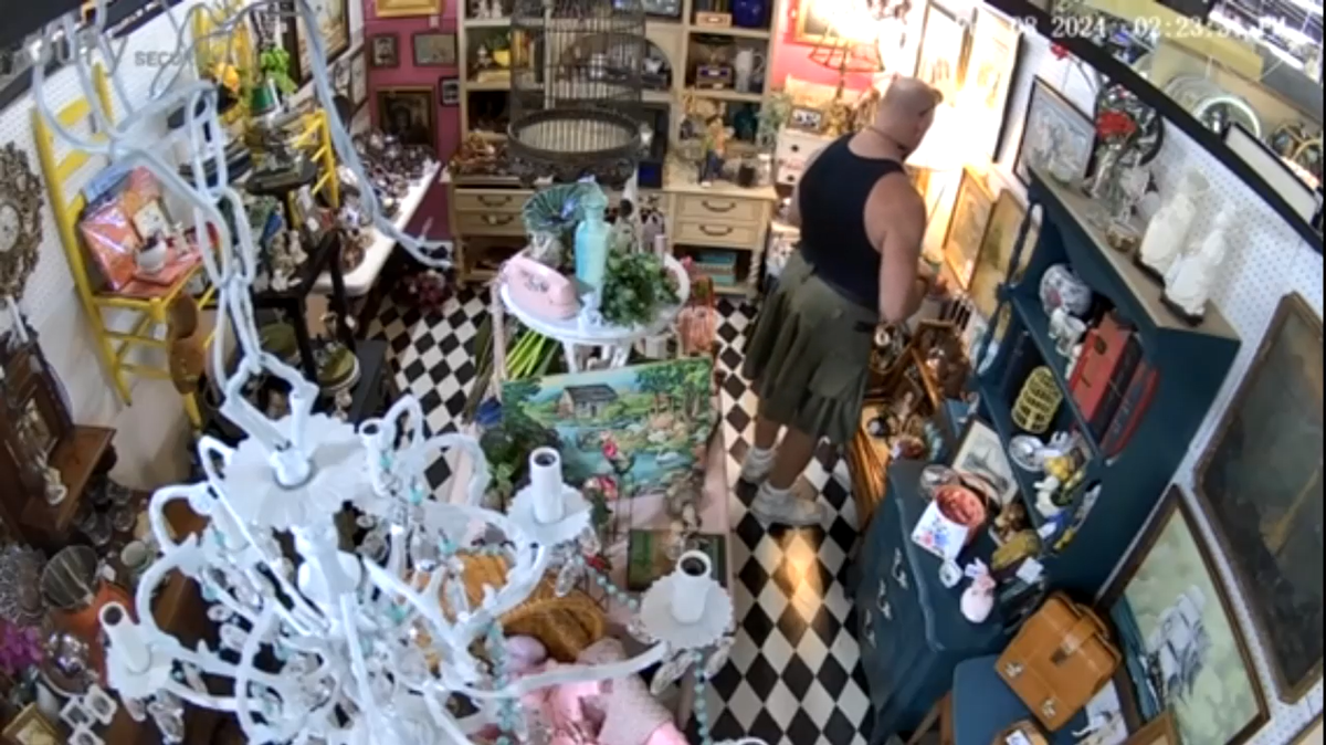 A man in Texas was arrested after officials say he was seen inside an antique store placing items in his rectum then putting them back on the shelves.