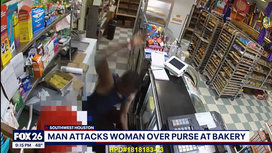 A Texas woman was injured trying to fight off a man attempting to steal her purse in a bakery two days before Christmas, police told news outlets.