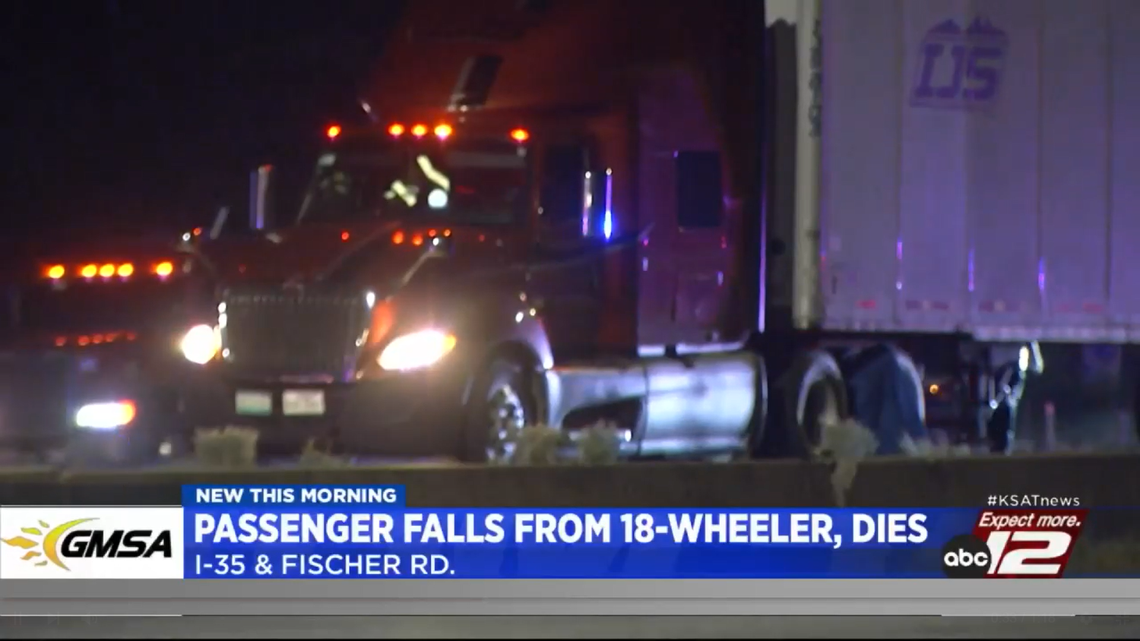 A man in Texas is dead after police say he fell off a moving semi truck and was run over. 