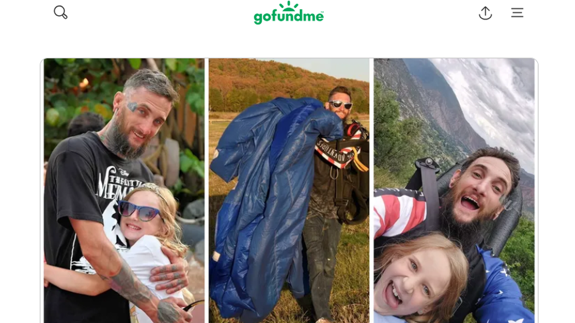 Jacob Todd, 36, died on Oct. 15 when his parachute malfunctioned during a skydiving jump.