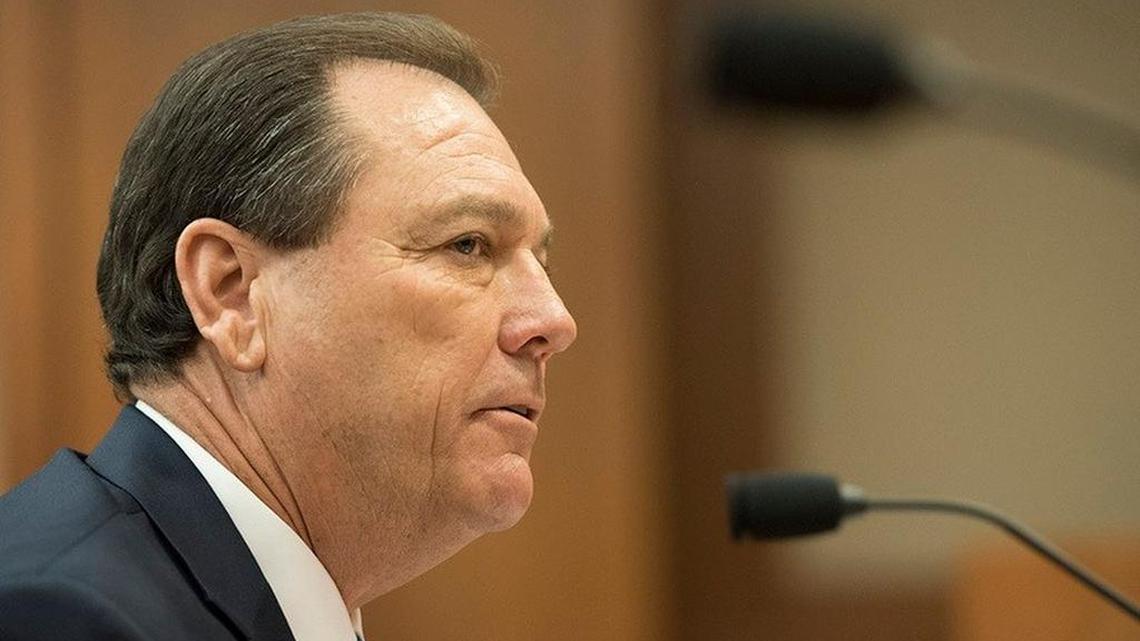 Henry "Hank" Whitman, new head of the Texas Dept. of Family and Protective Services and a former Texas Ranger, testifies July 12, 2016 to the House Committee on Human Services about his new vision for the troubled agency.