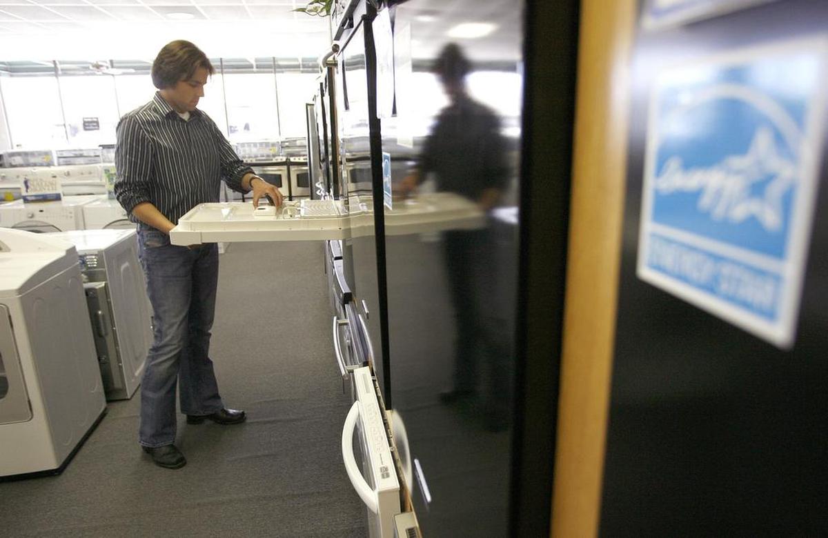 The Energy Star logo generally indicates which appliances will be tax-free during this weekend’s sale.
