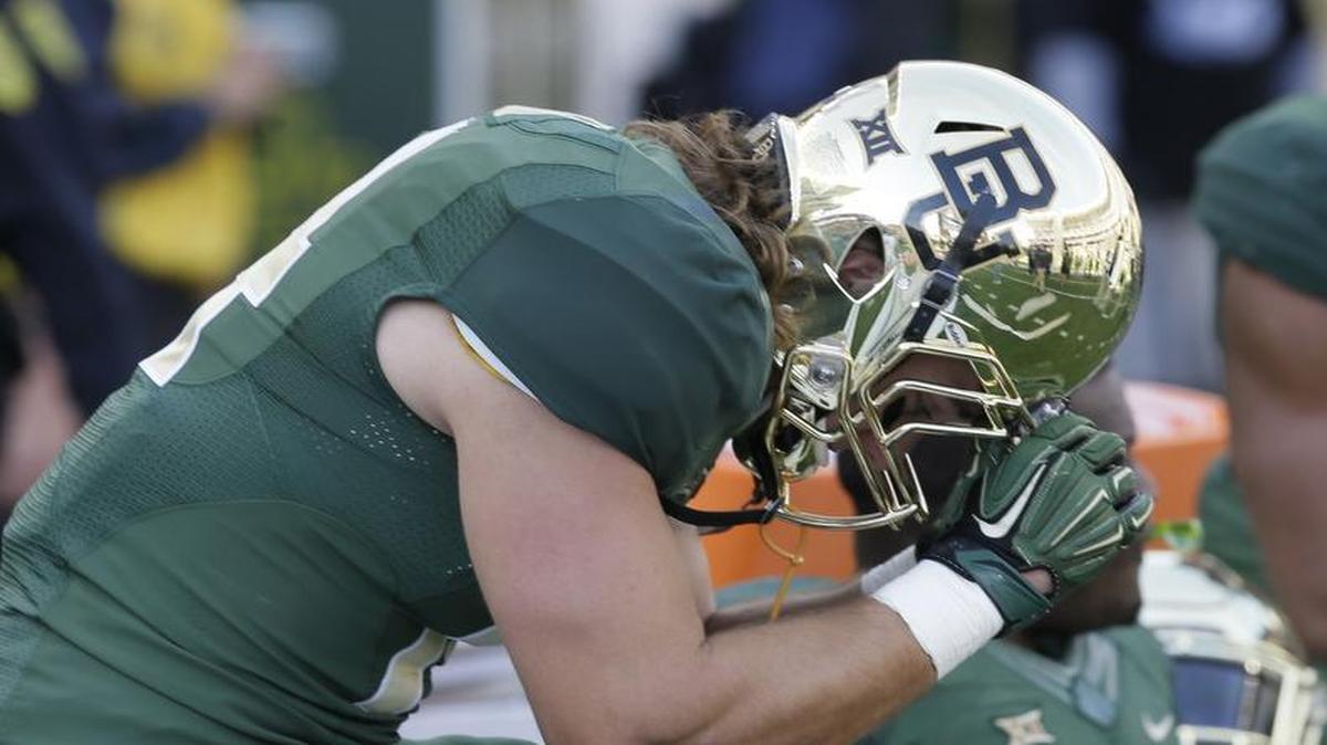 A Baylor player was upset after a loss to Texas in December.