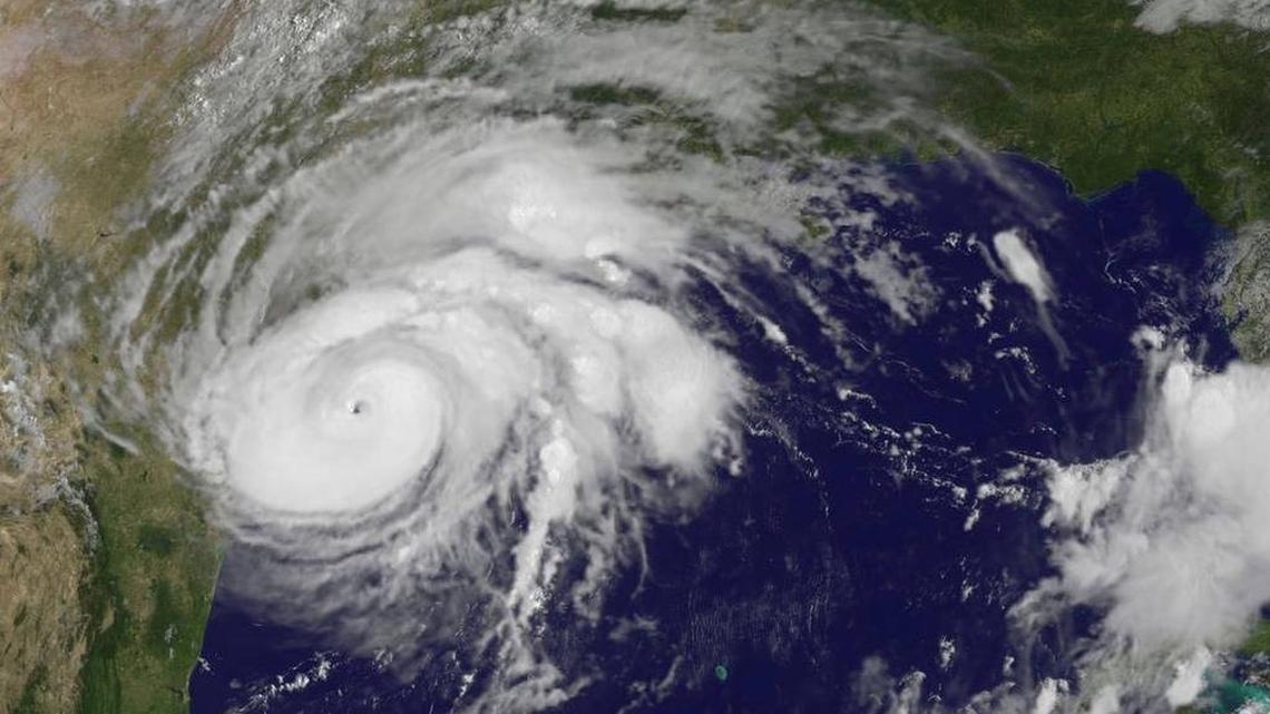 NASA satellites are watching Hurricane Harvey as it makes its way toward the Texas Coast.