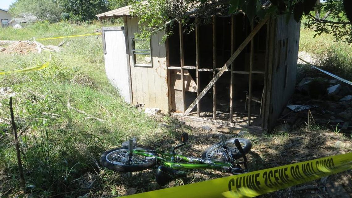 Police tape blocks of the location where Kayden Culp was burned while playing with other children and gasoline on Oct. 2 in Kerrville. A second juvenile has been arrested and charged with arson in the case.