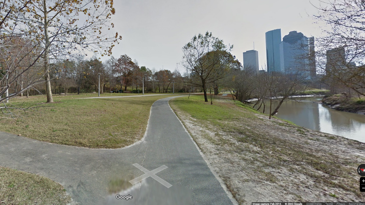 Eleanor Tinsley Park in Houston. Authorities said a man tried kidnapping a child from a mother’s stroller while she was on a trail.