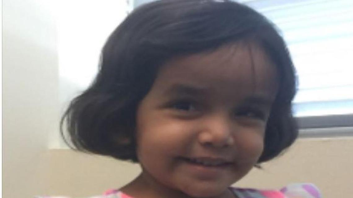 Sherin Mathews was last seen by her father outside the family’s back yard in the 900 block of Sunningdale.