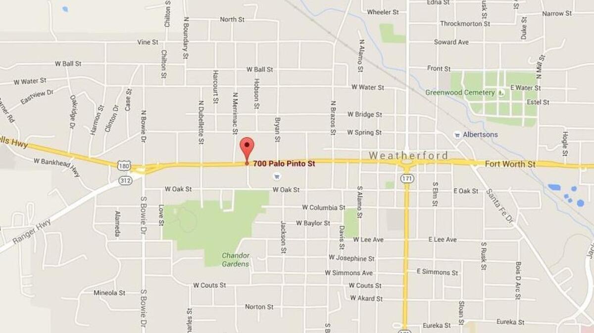 A car chase suspect’s home in the 700 block of Palo Pinto in Weatherford had a serious gas leak Tuesday.