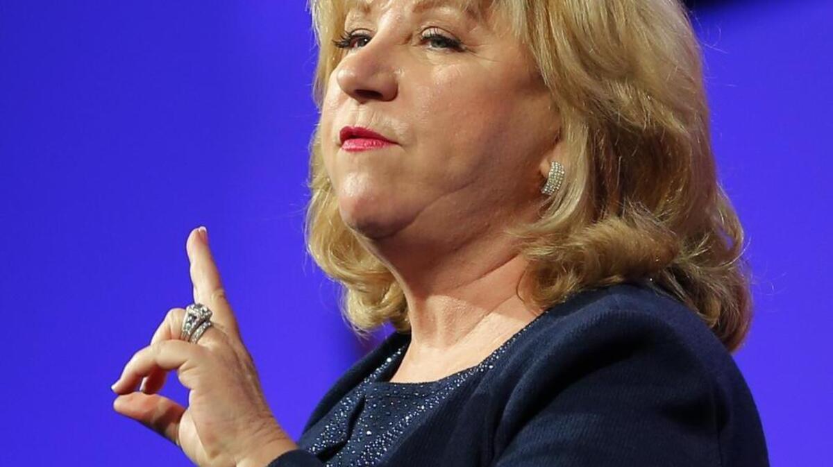 File: State Senator Jane Nelson speaks at the Republican Party of Texas State Convention in Dallas at the Kay Bailey Hutchison Convention Center, Thursday, May 12, 2016.