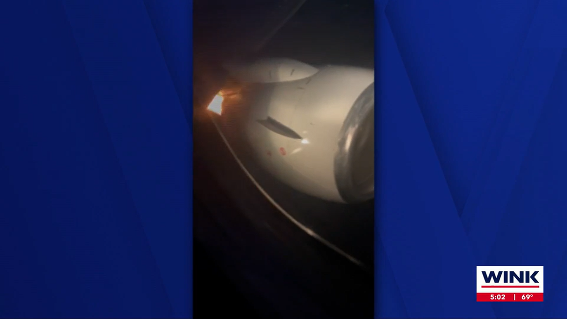United Airlines flight 1118 made an emergency landing after its engine caught fire.