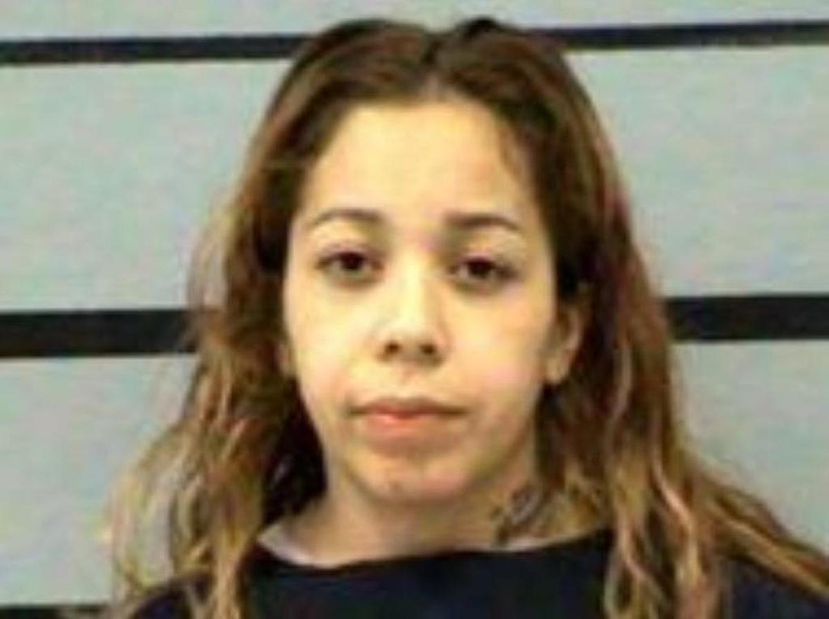 Amanda Martinez, now 28, in a 2017 booking photo after she was charged with interference with child custody.