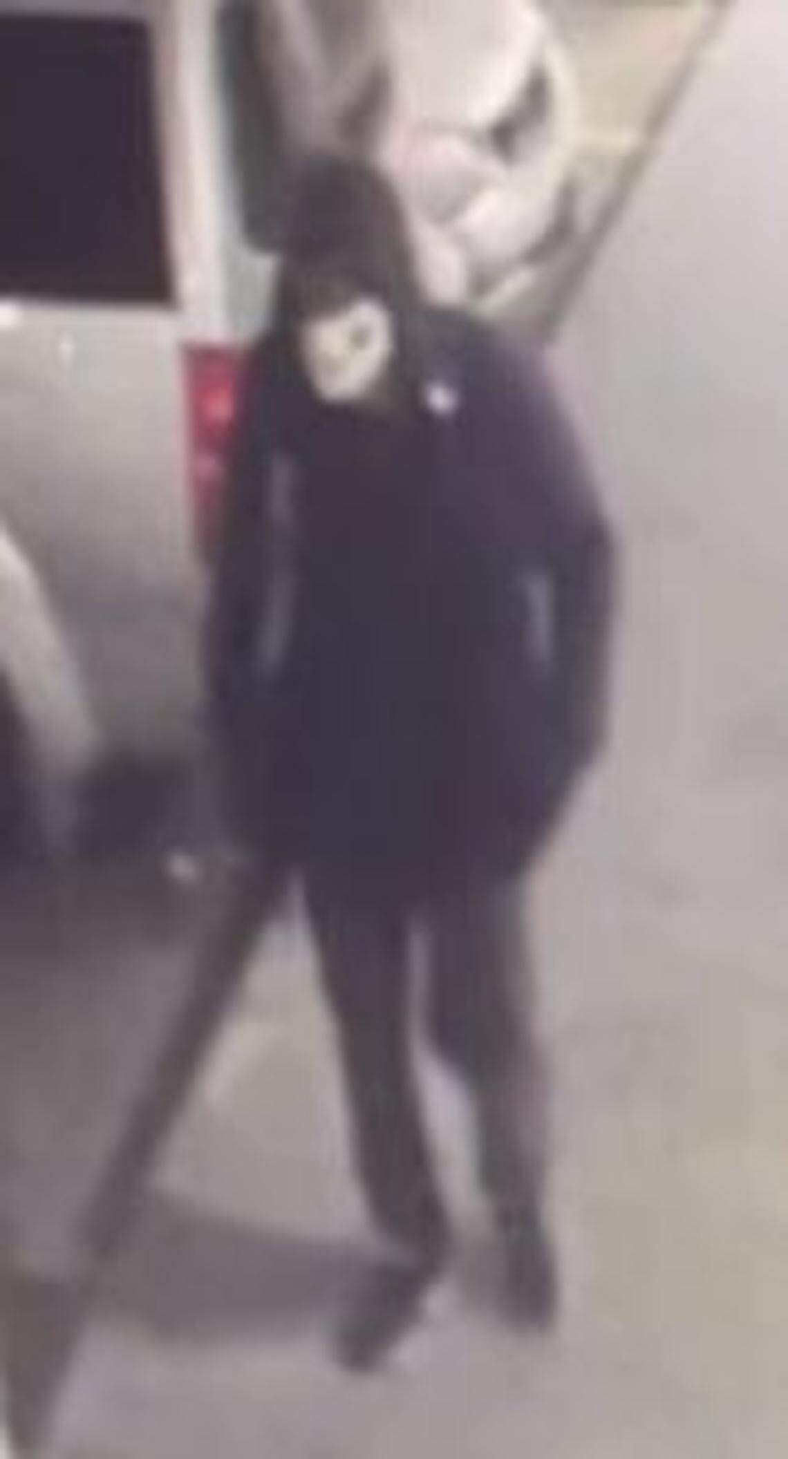 Surveillance image of suspected gunman in fatal shooting of man outside Houston motel.