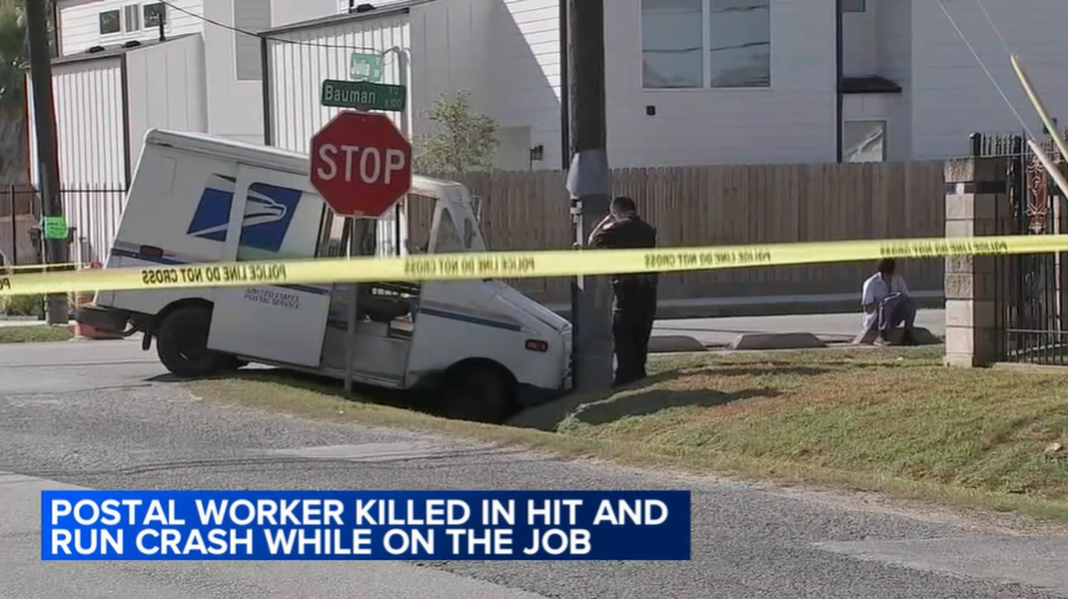 Police are looking for a driver they say fled from a crash that left a United States Postal Service worker dead.