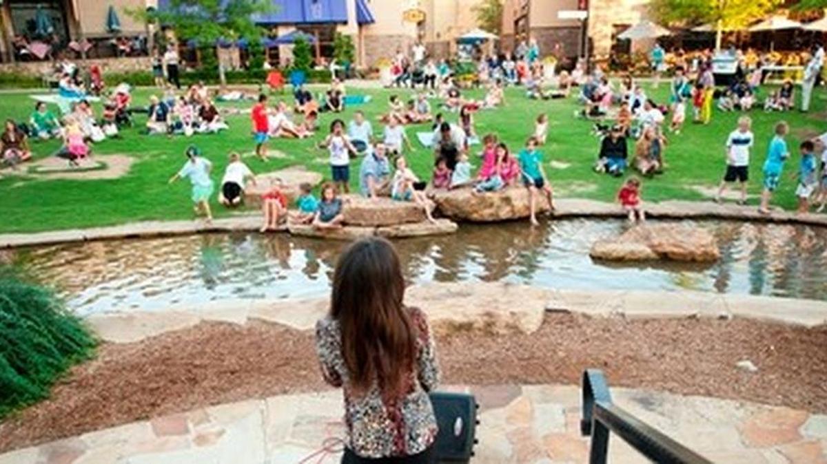 Watters Creek in Allen is a scene for fine arts festivals, concerts, movies and more.