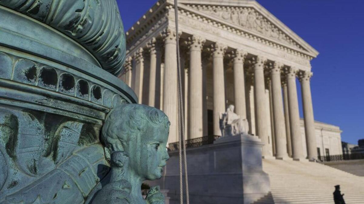 The U.S. Supreme Court in Washington heard the Texas redistricting case on Tuesday.